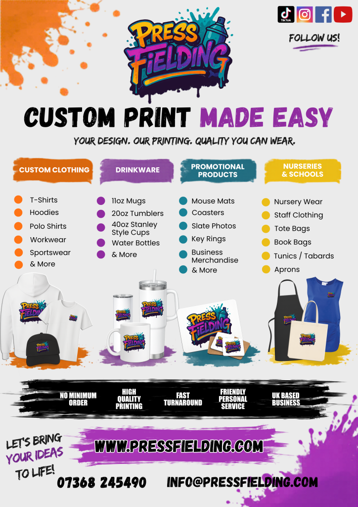 Press Fielding Canva Flyer