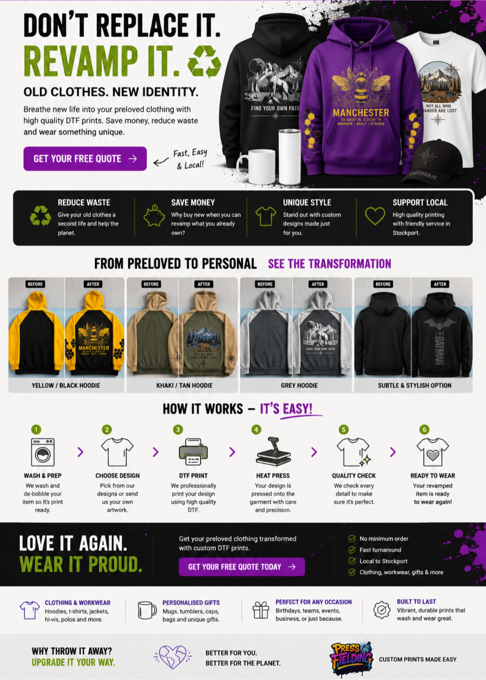Upcycle Clothing Webpage